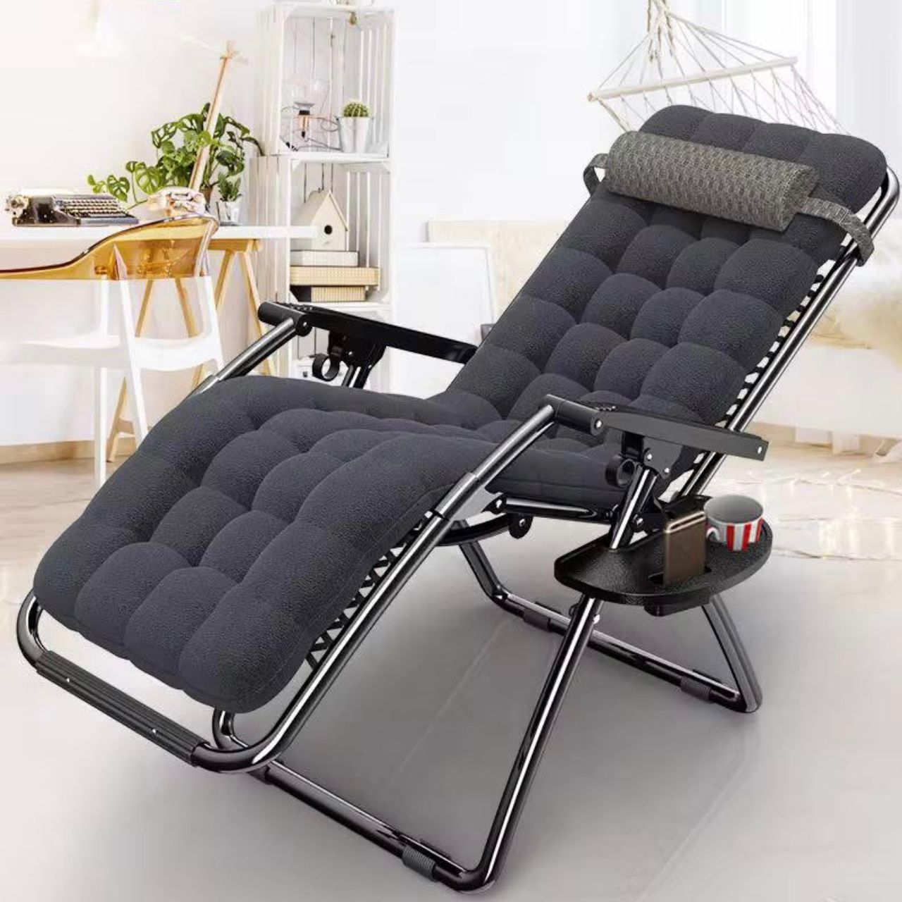 Chaise pliante de détente de luxe, confortable et élégance , camping et la maison