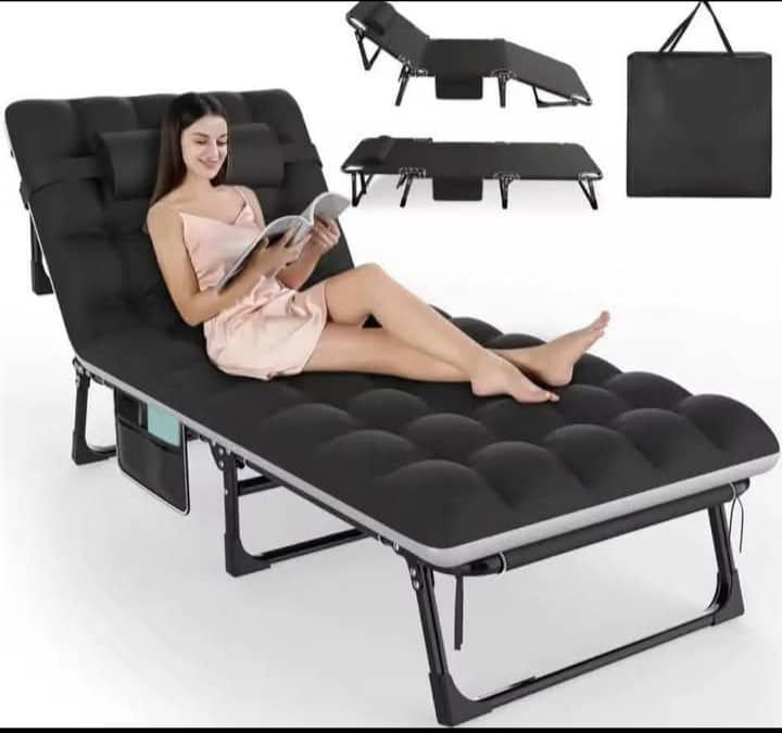 Lit pickot pliable avec mousse ,cadre en métal , lit orthopédique, multifonctionnel réglable, solides transporter facilement, lit rembourré.